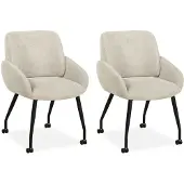 MX Sofa - Eetkamerstoel Rowan - Beige (set van 2 stuks)
