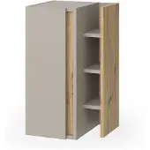 Vicco Halfhoge kast Edelin Kasjmier 35 x 60 cm met 3 opbergvakken, Model 57994
