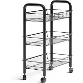 Vicco Tarro Rolcontainer – 45 x 64 cm met 3 opbergvakken Zwart