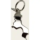 MOOYE ® - Collectie Zilveren Landkaart Malawi ketting hanger