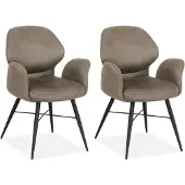 MX Sofa - Eetkamerstoel Jamaica - Clay (set van 2 stoelen)