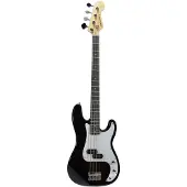 Grooveland EBP100BK - Elektrische Basgitaar - PB-type - Klassiek Zwart - Basswood Body - Precision Pickup - Comfortabele Hals