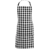 Tiseco Gingham Schort - 80 x 74cm - zwart
