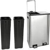 SVITA TMH2X30 Afvalbak 60L - Afvalscheidingssysteem 2 Compartimenten 2x30L Soft Close