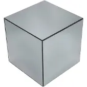 Sweeek - Bijzettafel kubus spiegelglas 40cm - mirage