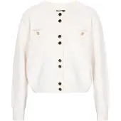 Dreimaster Klassik Gebreid vest offwhite