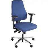 Monza Bureaustoel NPR-1813 Donkerblauw met zachte wielen