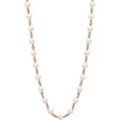 Faina Ketting goud / parelwit