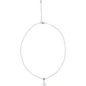 NAEMI Ketting zilver / parelwit