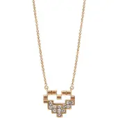Faina Ketting goud / transparant