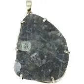 MOOYE ® - Collectie Zilveren Chalcedoon edelsteen vrije vorm XL hanger
