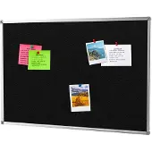 Ivol Prikbord vilt 45x60 cm - Donker antraciet