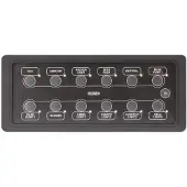 Bep Marine 12 Button Waterproof Horizontal Keyboard Transparant