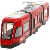 Colorbaby Speed&go-friction Tram-45cm Train Rood Kinderen