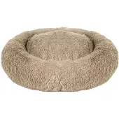 Duvo+ Donut bed snug beige voor honden en katten