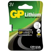 GP CR123A / DL123A Lithium Batterij (5 stuks)
