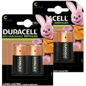 Duracell Oplaadbare C / HR14 Ni-Mh Batterijen (4 stuks, 3000 mAh)