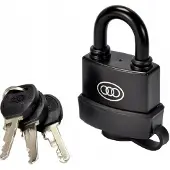 Handmet Waterdicht ABS Hangslot 45mm met 3 sleutels