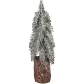Clayre & Eef Mini Kunstkerstboom Ø 12x32 cm Groen Hout
