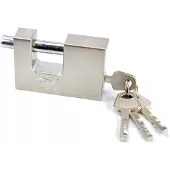 Handmet Afsluitbaar Stalen Hangslot 80 mm - Gehard & 4 Sleutels