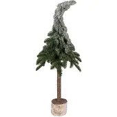 Clayre & Eef Mini Kunstkerstboom Ø 30x90 cm Groen Kunststof