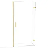 Maxaro Diamond Douchedeur | 100 cm Lichtgoud Helder glas Draaideur
