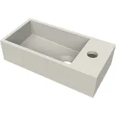 Arcqua Fontein flair 36x18x9 cm met kraangat rechts mat zand