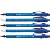 Papermate FlexGrip Ultra Balpen Blauw Medium 0,5 mm 5 Stuks