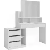 Vicco Bureau Anja Wit 139.8 x 40 cm met laden, Model 43662
