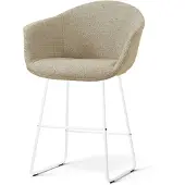 Nolon Nino-Otis barkruk taupe melange - wit onderstel - 65 cm