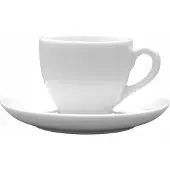 Lubiana Nana Koffie-/Theekop met Schotel Wit 150 ml