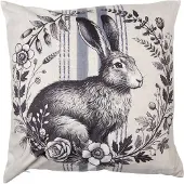 Clayre & Eef Kussenhoes 45x45 cm Beige Polyester