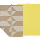 Södahl Twist Theedoek 50 x 70 cm 2 stuks Warm Taupe