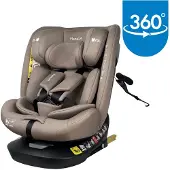 MamaLoes Autostoel Isofix - 360° Draaibaar - Sef Taupe - 40-150 cm - Autostoel groep 2 3 - i-Size