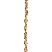 Bailey Textielsnoer gedraaid metallic champagne 2 x 0.75mm², 3 meter