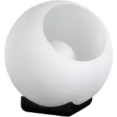 Eth Orb Opal tafellamp 1x E27 opaal glas 35cm / zwart