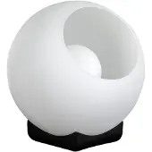 Eth Orb Opal tafellamp 1x E27 opaal glas 25cm / zwart