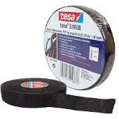 TESA PET Viltband voor Kabelbundels - 25m x 19mm Zwart