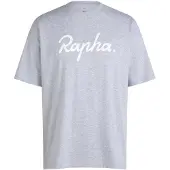 Rapha - Cotton T-Shirt Large Logo - T-shirt M, grijs