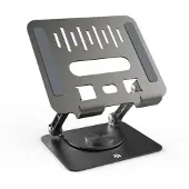 Celly MagicStand360 Laptopstandaard - Draaibare tablet houder Geschikt voor laptops en tablets tot 15 inch - Vouwbaar - Grijs