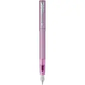 Parker Vector XL vulpen | metallic lila lak op messing met chroom detail | medium penpunt met blauwe inkt navulling | cadeauverpakking