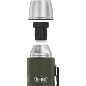Thermos Thermosfles met handvat voor drankjes 470 ml THERMOS - legergroen