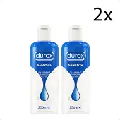 Durex Glijmiddel Sensitive - 250 ml x2 - Voordeelverpakking