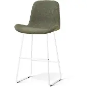 Nolon Nino-Fé barkruk forestgroen - wit onderstel - 75 cm