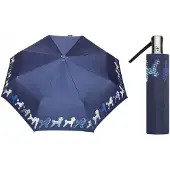 Parasol Automatische damesparaplu - compact en winddicht - blauw