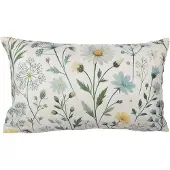 Clayre & Eef Kussenhoes 35x50 cm Beige Polyester