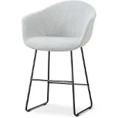 Nolon Nino-Otis barkruk grijs melange - zwart onderstel - 65 cm