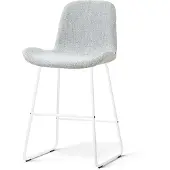Nolon Nino-Fé barkruk grijs melange - wit onderstel - 65 cm