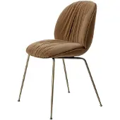 Gubi Beetle Soft Dining Chair Eetkamerstoel Sunday, Dedar (112) | Antique brass