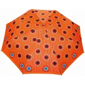 Parasol Damesparaplu 4x Opvouwbaar | Automatisch | Oranje | Winddicht
